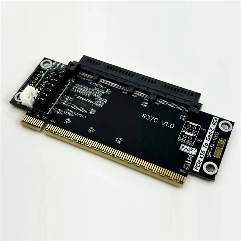

512 Гбит/с Pcie 5,0 X16 до 4C + Riser Card 4C + Плата адаптера защиты расширения EDSFF Server GEN5 16X Extender