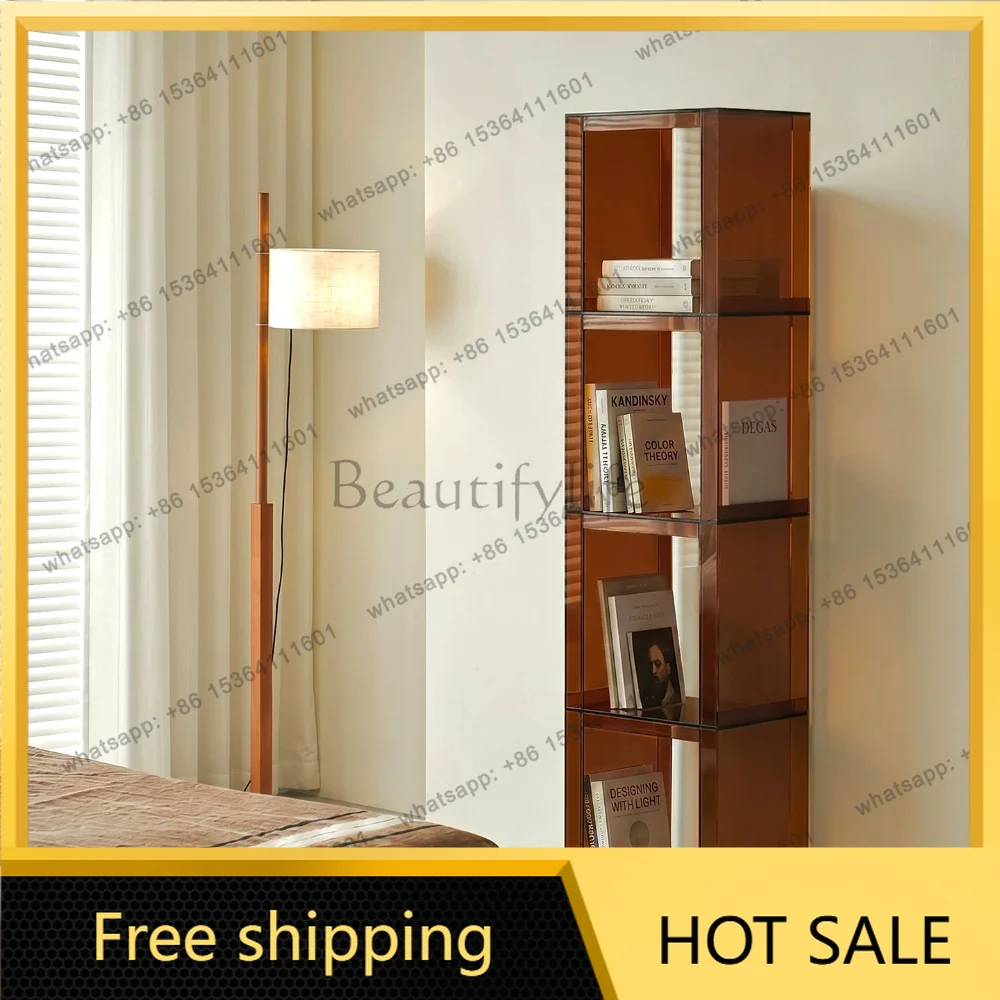 Factory Direct Floor Shelf Multi-layer Wall Integrated Storage Cabinet Living Room Corner Display Cabinet
