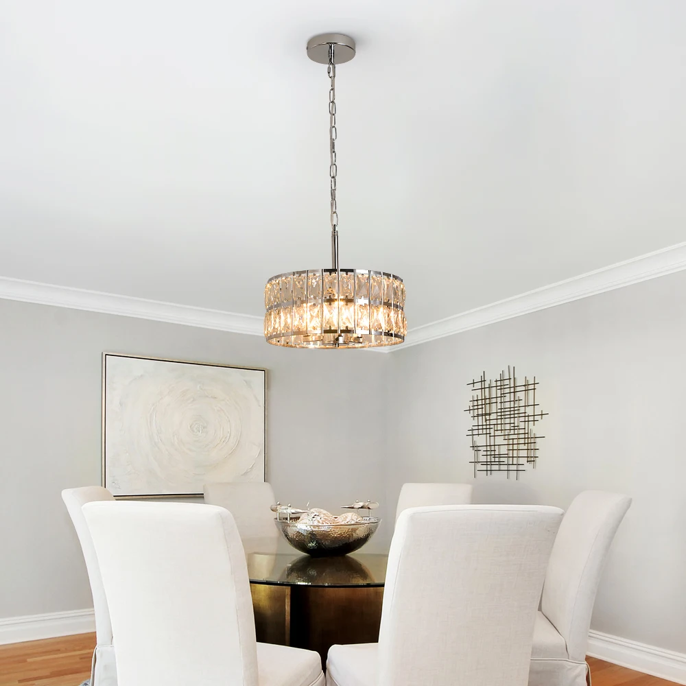 Crystal Ceiling Chandeiler Lamp Modern Indoor Lighting Pendant Light Fixtures Home Decora Led Hanging Light Living Bedroom Lamps