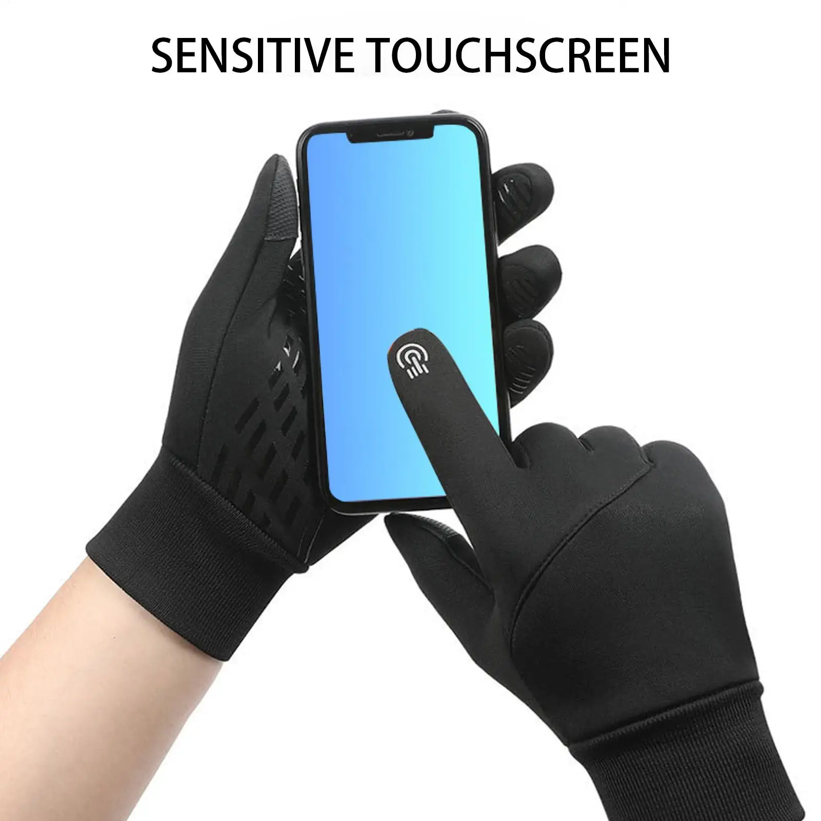 

USB Heated Gloves Winter Touchscreen Warm Heating Glove Windproof Hand Warmer Mitts For Winter Commuting Bike Motorcycle Riding