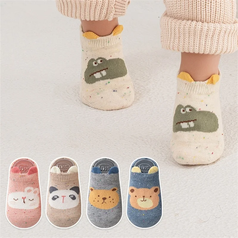 

Kids Boy Girl Sock Non Slip Autumn Winter Toddler Baby Socks For Girls Boys 0-5 Years Children's Cartoon Print Socks For Newborn