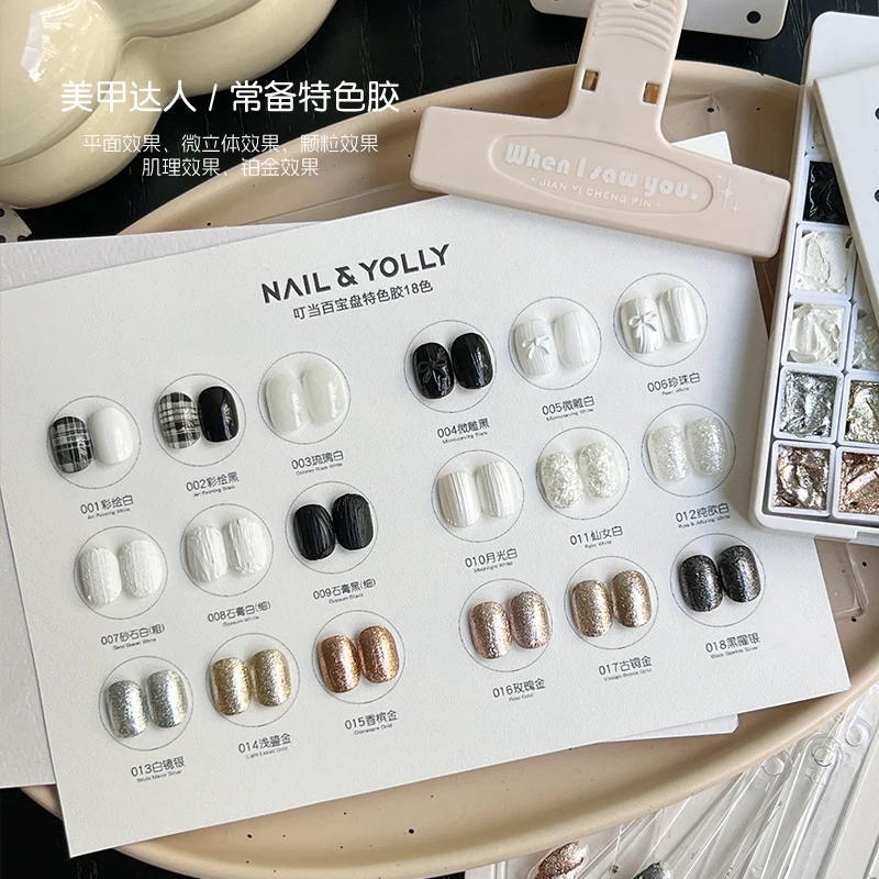YOLLY 18 Farben Nail Art Gel Set 2025, neues Malgel-Set, heißer Verkauf, HEMA-frei, TPO-frei, ungiftig, UV-Gel für Nagelstudio-Großhandel