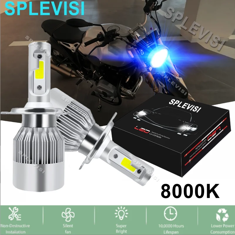 

LED Headlight Replace For BMW G650X Country 2007 2008 2009 For Aprilia Dorsoduro 750 2010 2011 2012 2013 2014 2015 COB Ice Blue