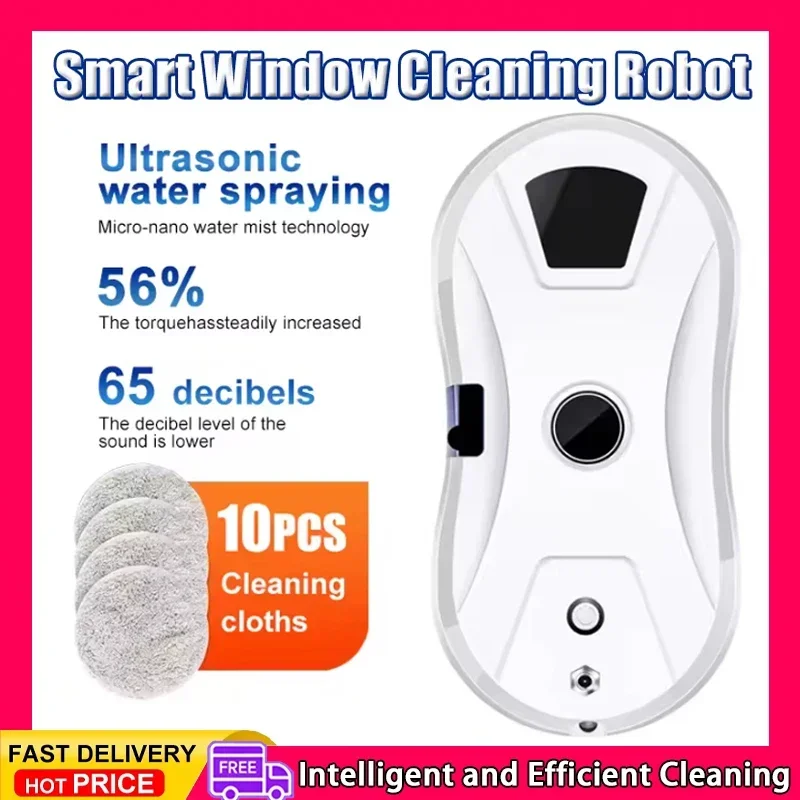

Window Cleaning Robot Electric Double-sided Glass Window Cleaning Machine Intelligent Household Automatic for Tall Buildings
