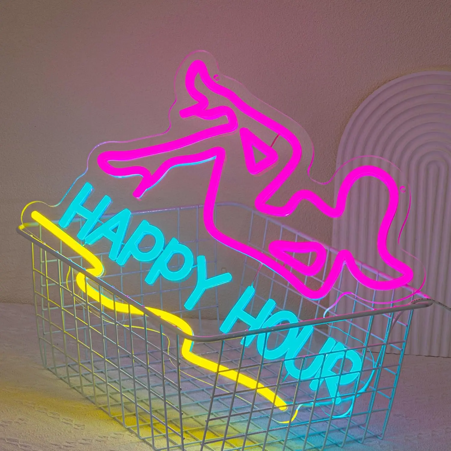 

Neon Sign Decor Party Lights Modern dazzling neon, high-saturation party, rock the house