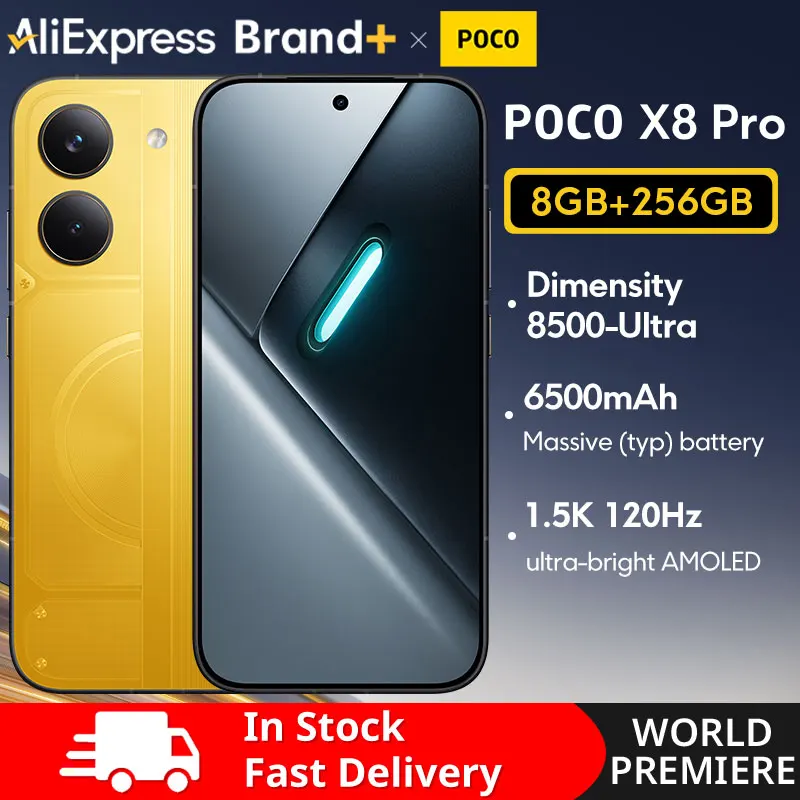 World Premiere】POCO X8 Pro Global Version Smartphone 6.59