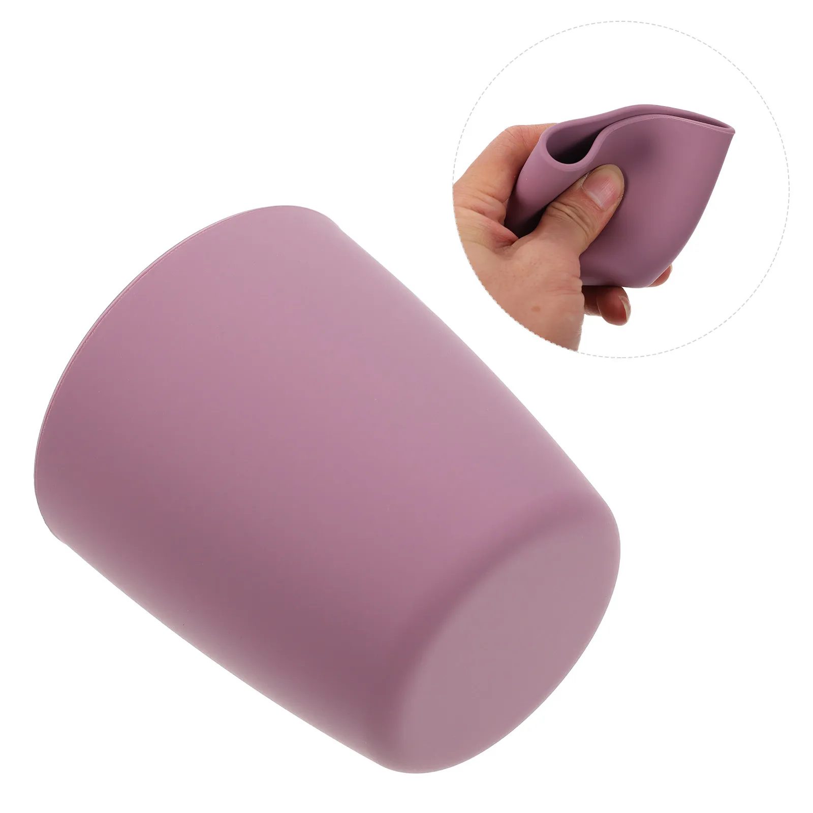 

1Pcs Toddler Silicone Training Cup Food Grade Silicone Baby Drinking Cup Spill Resistant Ergonomic Design for Water Milk Purees