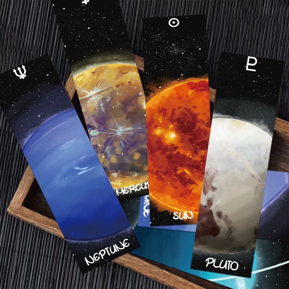 30 stücke solar system planeten lesezeichen dekorative student lesen buch seite buch etikettierung papier karte kreative geschenk DIY lesezeichen