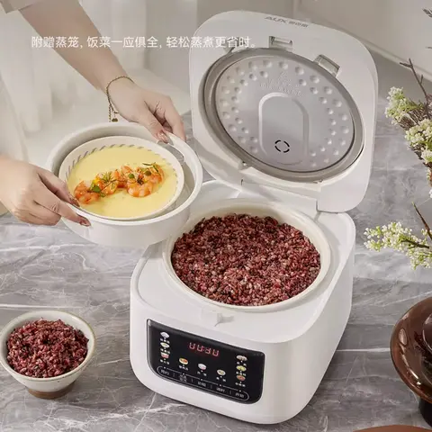 Cuociriso domestico multifunzionale micro-pressione in ceramica porridge fornello di riso a vapore piccolo