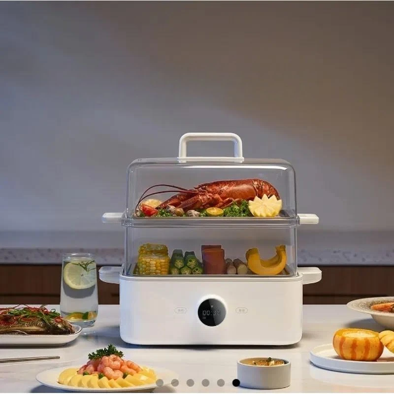 for Smart Electric Steamer 12L Large Capacity Household Multi Function Food Steamer Intelligent Timing Kitchen