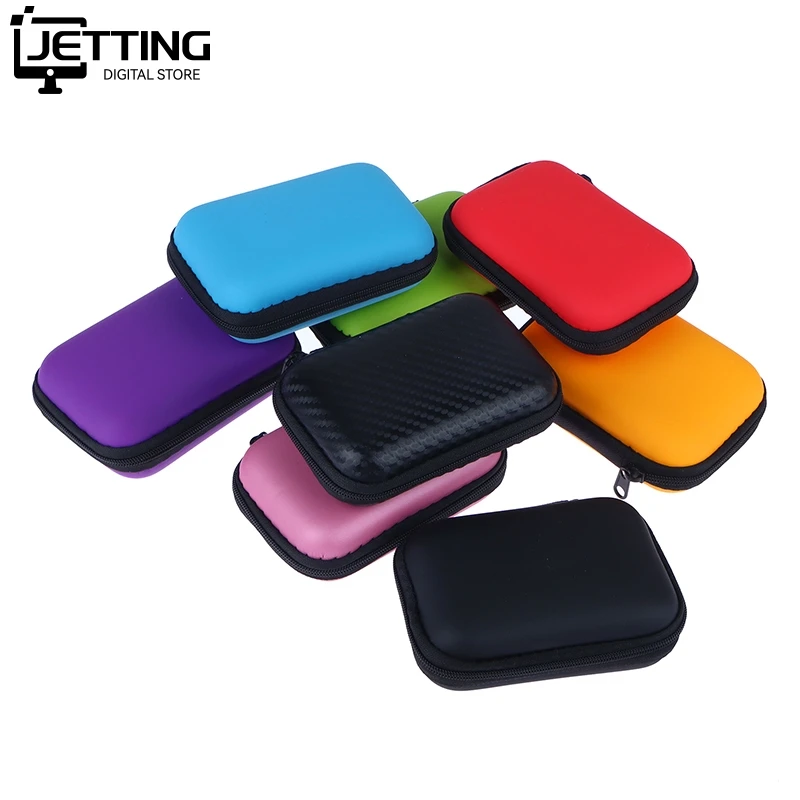 1Pc Mini Camera Case Bag Multi-functional Earphone Bag Video Waterproof Digital Portable Hard Bag EVA Storage Box Storage Bag