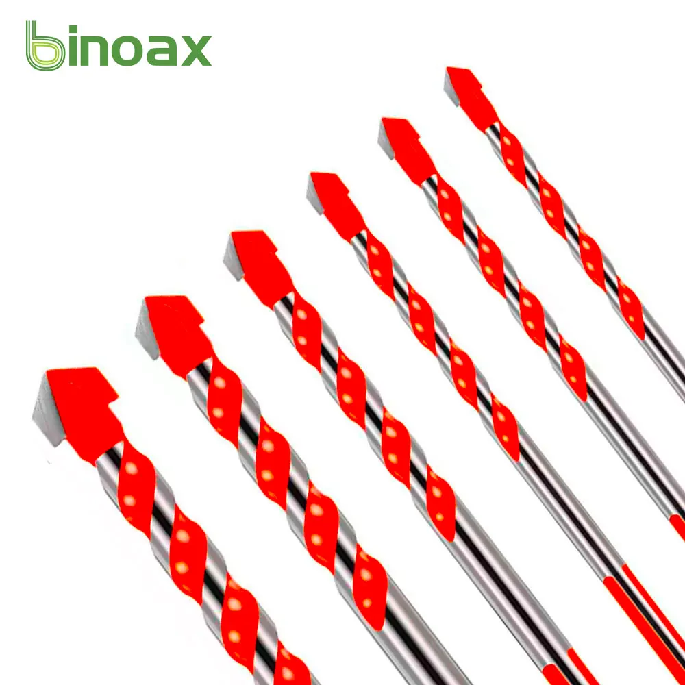 

Binoax 2/4/5 Pcs Multi-Material Triangle Drill Bit Set for Tile Concrete Brick Glass Plastic Wood Stone