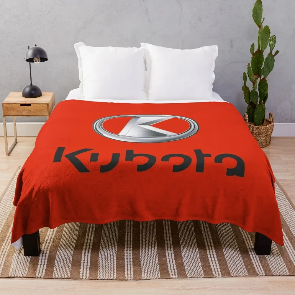 

Kubota Tractor Throw Blanket Custom Bed Fashionable anime Luxury Designer Blankets