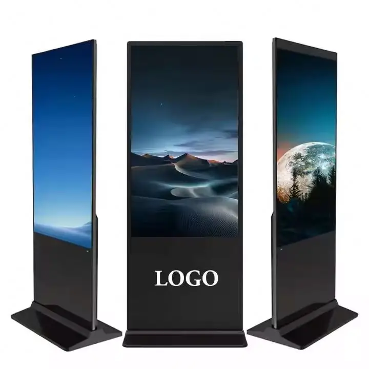 

Smart Kiosk On Wheels Vertical LCD 50 65 Inch Touch Screen Digital Display Board Adevetising Signage Touch Screen Kiosk