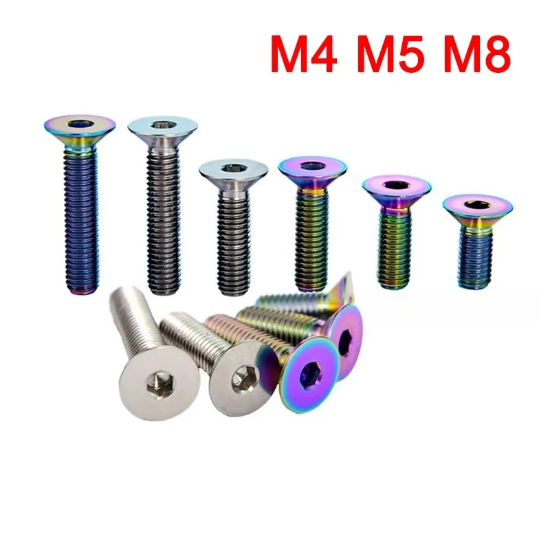 4-pecas-parafuso-de-titanio-m4-m5-m8x8-10-12-15-20-25-30-40mm-com-cabeca-chata-escareada-sextavada-interna-para-acessorios-de-bicicleta
