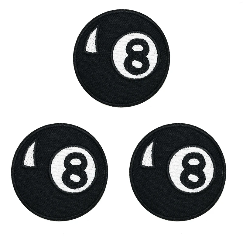 

Number Eight Emblem Clothing Decoration Patch Cowboy Hat Embroidery Patch Iron 8 Badge