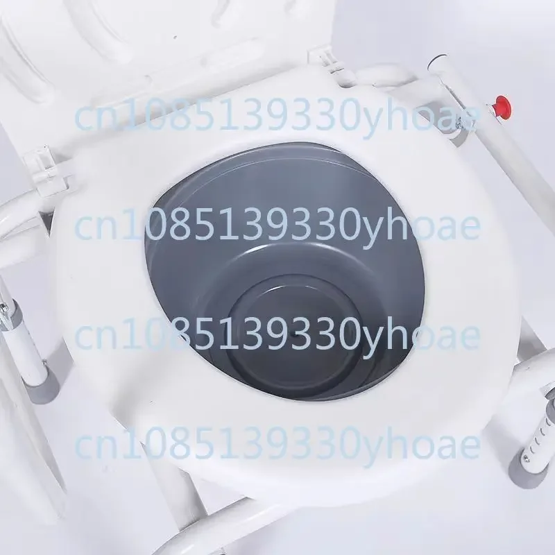 Reinforcement adjustable elderly toilet chair the elderly pregnant woman toilet chair mobile toilet height increase