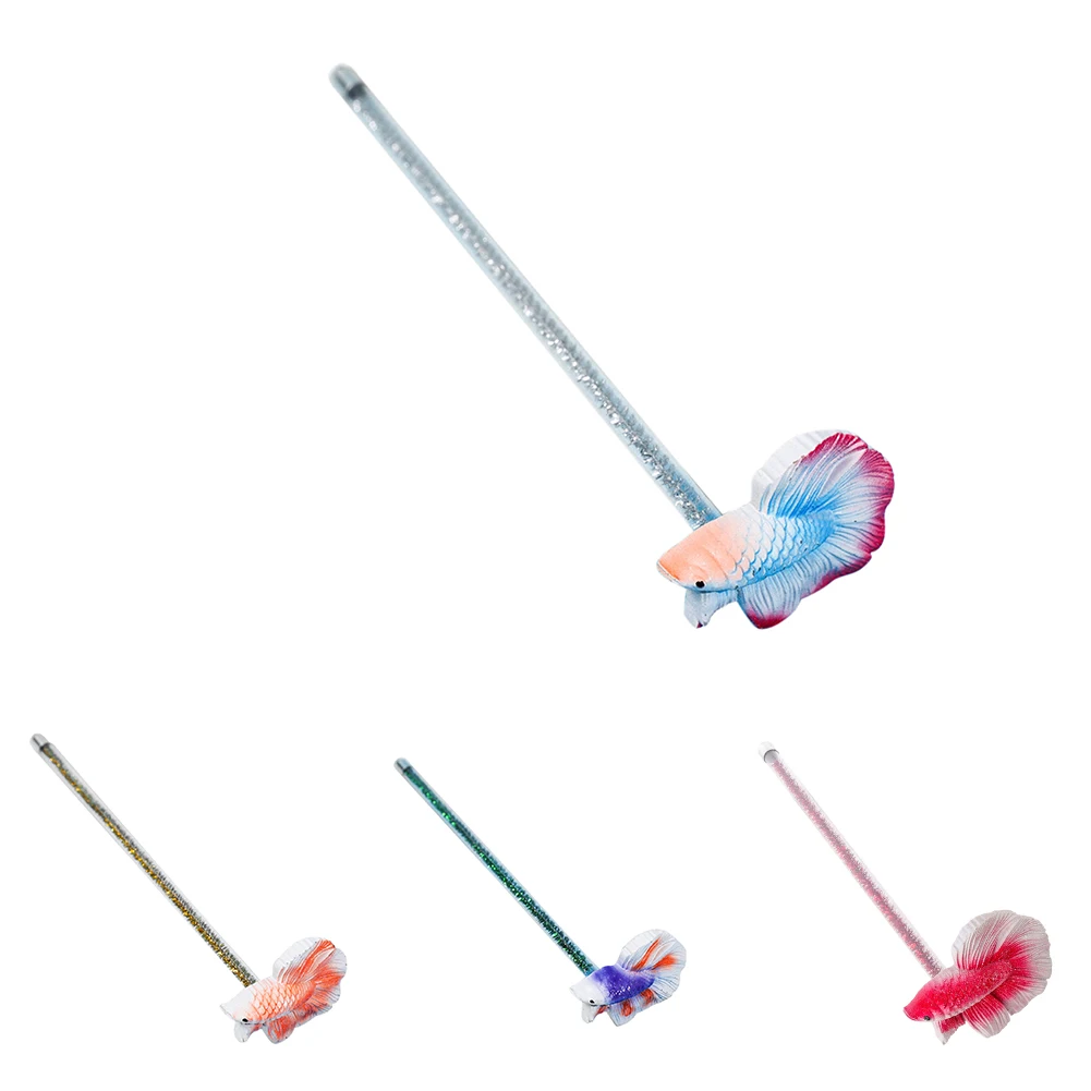 Betta Engaging Training Wand Fighting Fish Training Stick Fish Active Aquariums Wand Fishtanks Accessories Resin Fish Decor Toys