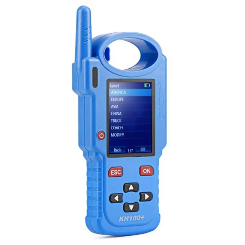 Blue Lonsdor KH100+ Remote Maker Key Programmer Update Online Supports Indian TATA Mahindra Maruti