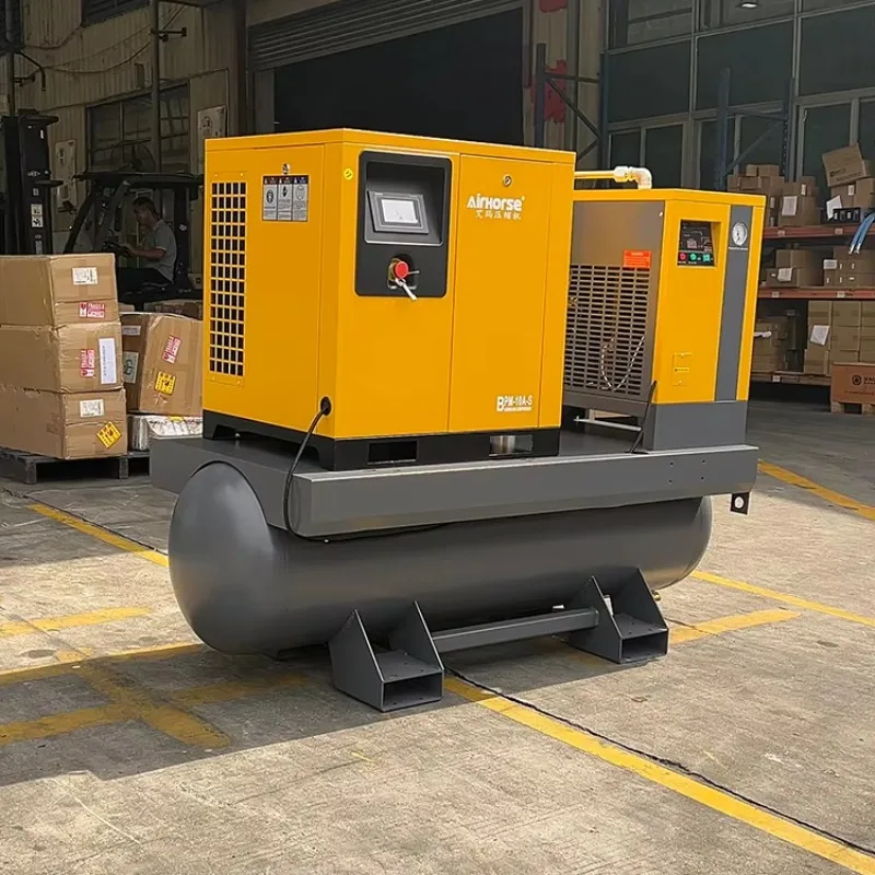 

Low Noise 10hp 15hp 20hp 30hp 8bar 16 bar 20 bar Silent All in One Rotary Screw air Compressor for Laser Cutting and CNC Machine