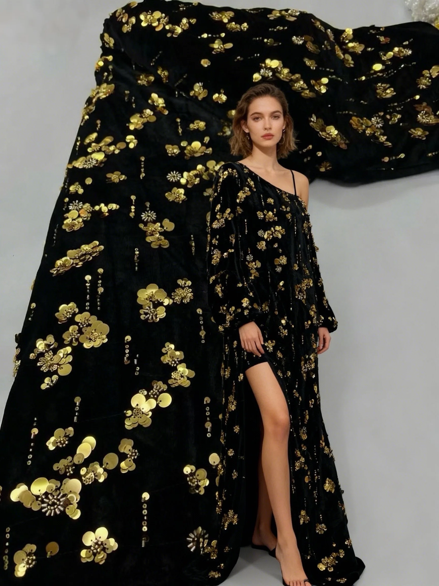 قماش دانتيل مخملي أفريقي 2026 جودة عالية نيجيريا دانتيل 5 ياردة قماش دانتيل ترتر فرنسي لفستان الزفاف قماش خياطة #1