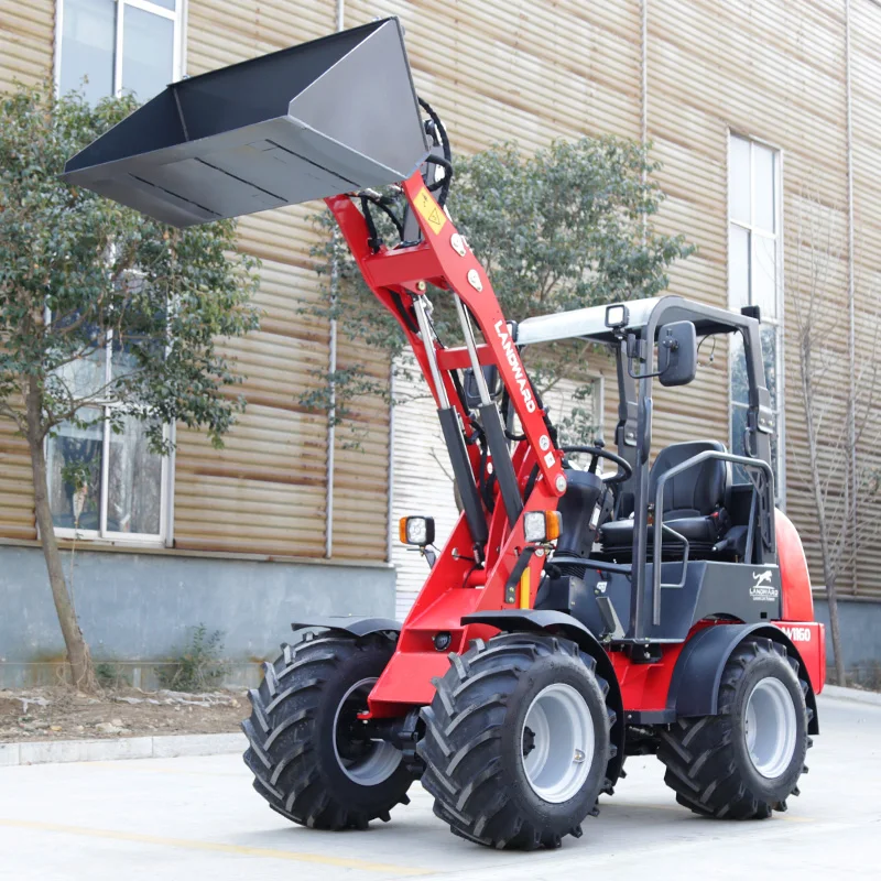 High Efficiency Wheel Loader W1160 Heavy Building Kubota Diesel Loader Articulated Steer Mini Loader Customized For Sale Poland