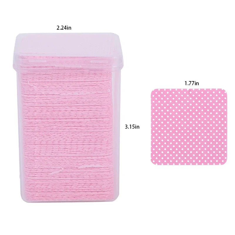 200 pçs papel sem fiapos toalhetes de algodão cílios extensão cola removedor almofadas cílios enxertia limpeza cola boca limpar ferramenta de maquiagem