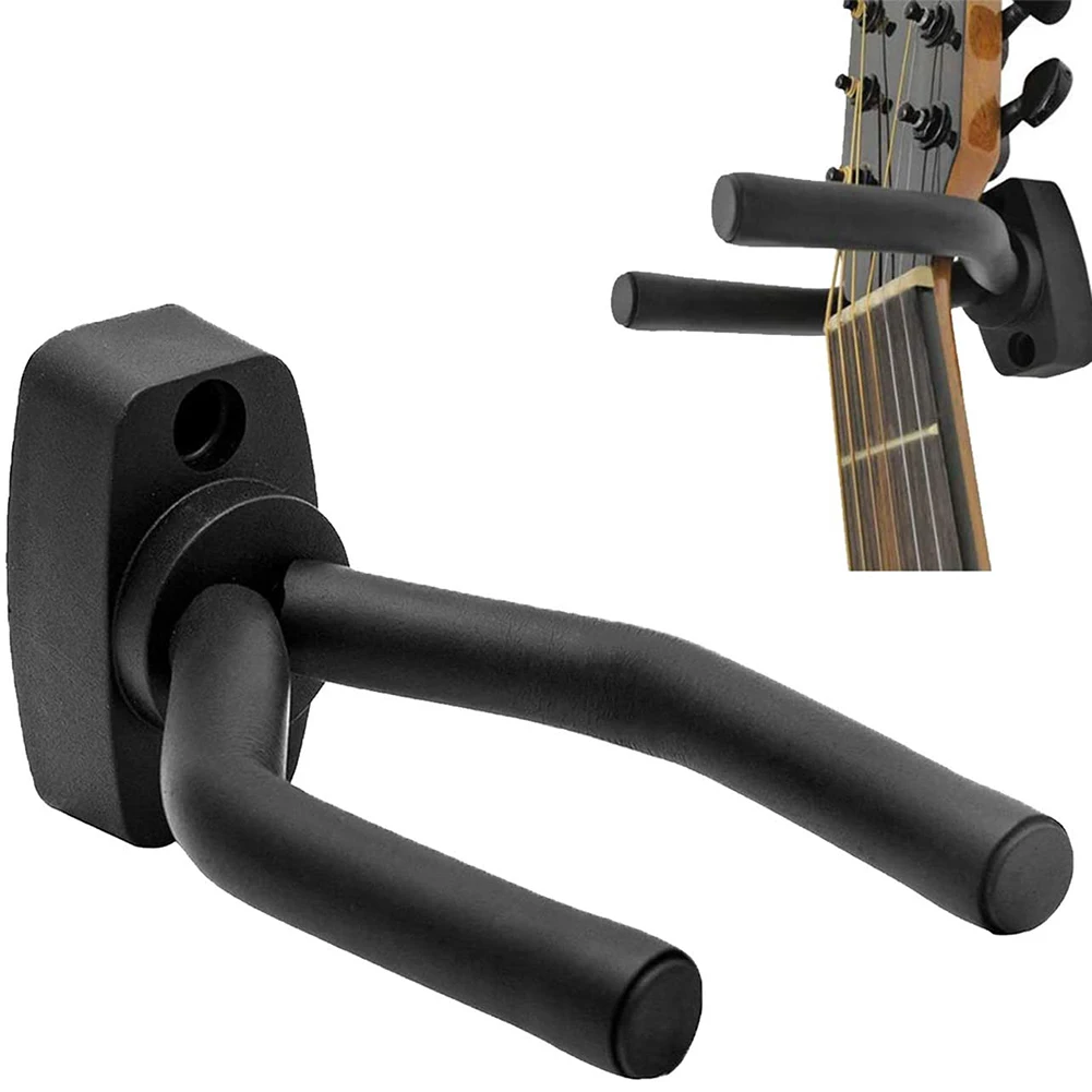 1/5/10PCS Guitar Wall Mount Hanger Black Guitar Hanger Wall Hook for All Size Guitars Bass Mandolin Banjo Ukulele Guitar Acces