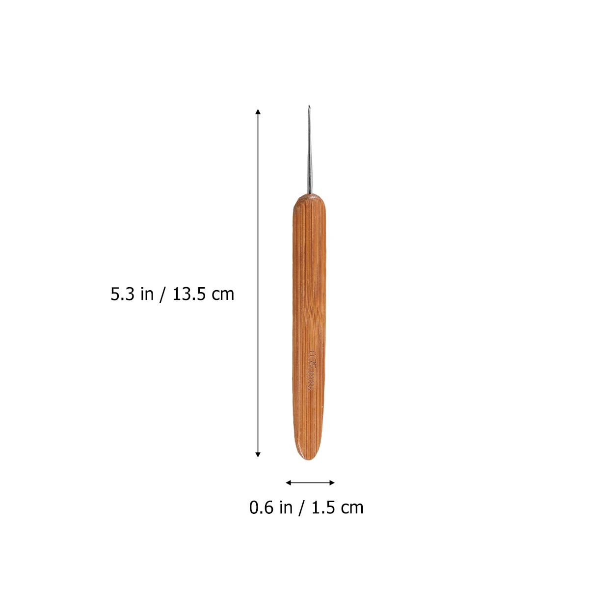 

Knitting Needles Set Premium Wood Metal Smooth Finish Hair Accessories Braids Crochet Hook Dreadlocks Tool Long Time Use