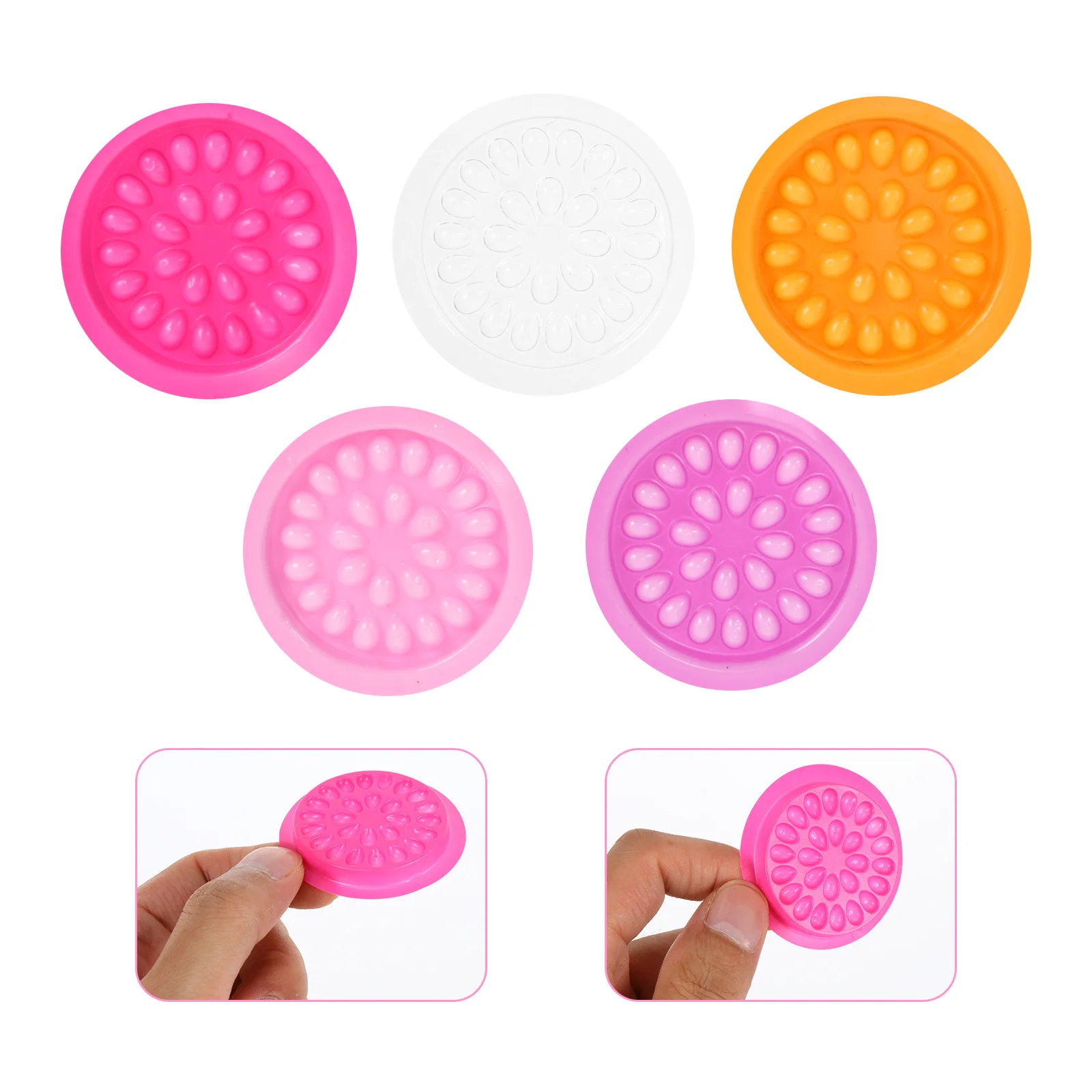 150 Stuks Wimper Lijm Houder Wegwerp Plastic Trays Non-Rot Lash Extension Opslag Schoonheidssalon Levert Wimper Houder