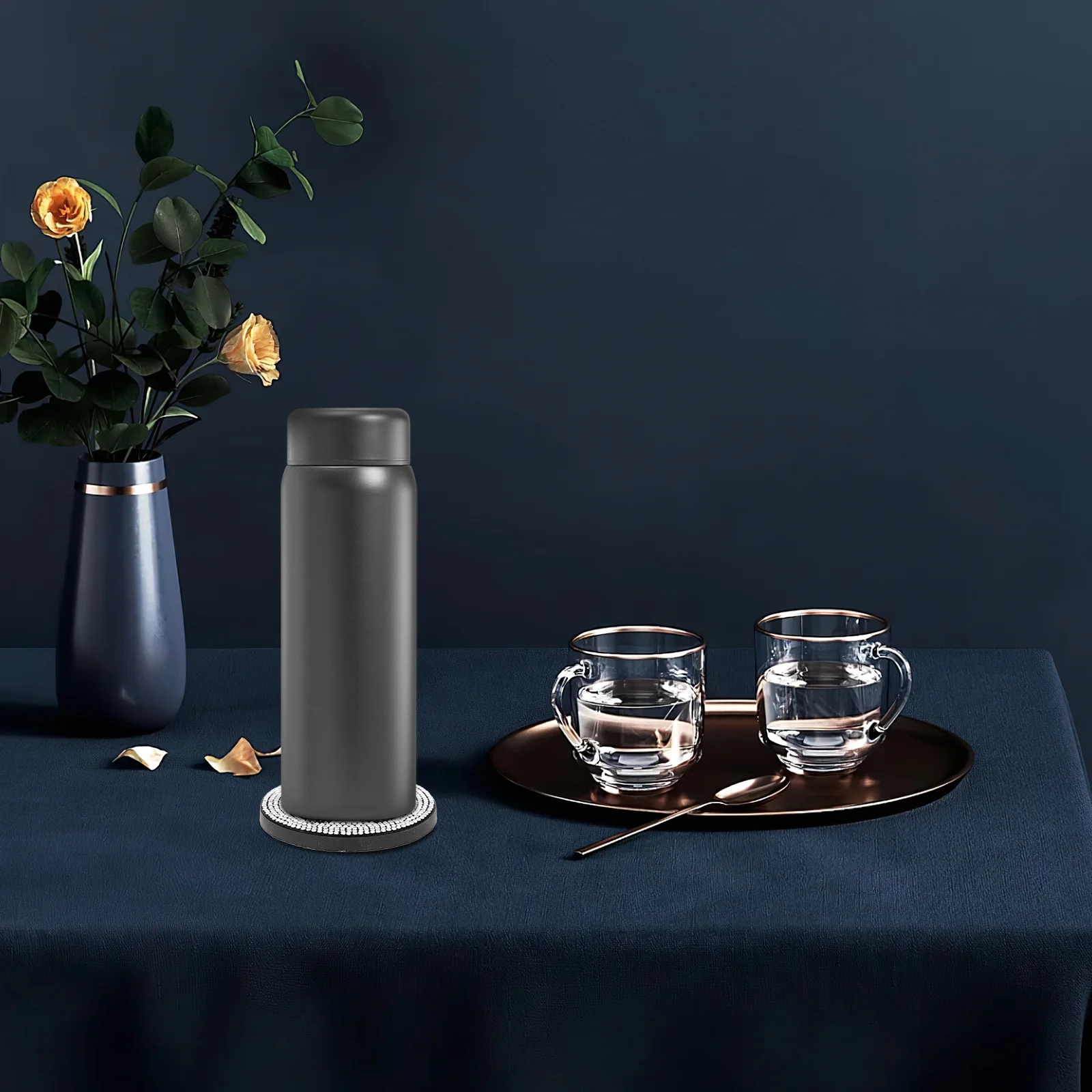 

Car Cup Coaster Decorative Round Drink Mat For Vehicle Dashboard Holder Small Cup Coasters Table Pad Drinks Holder Car