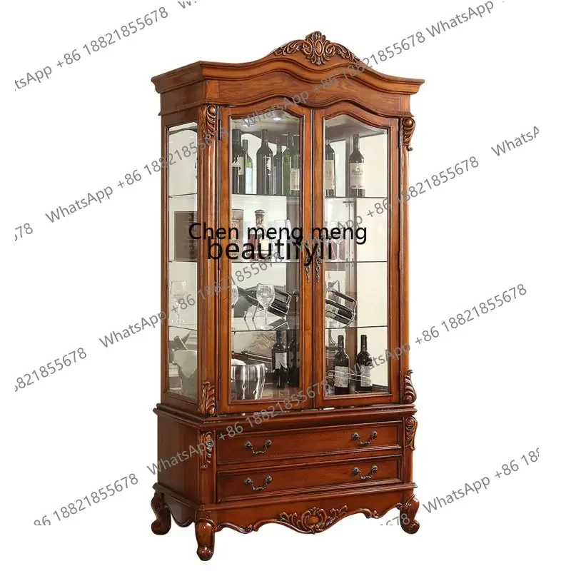 

cc182R Американский стиль, массив дерева, столовая, винный шкаф, гостиная, стена, прихожая, бытовая, одно- и двойная, стеклянная сторона C