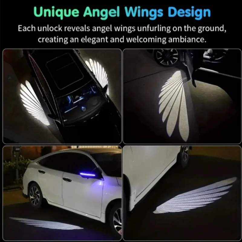 

LED car lights Welcome Light ambient light auto Projection Angel Wings Neon Lamp led bar Car Accessories lamp for bmw f10 golf 6