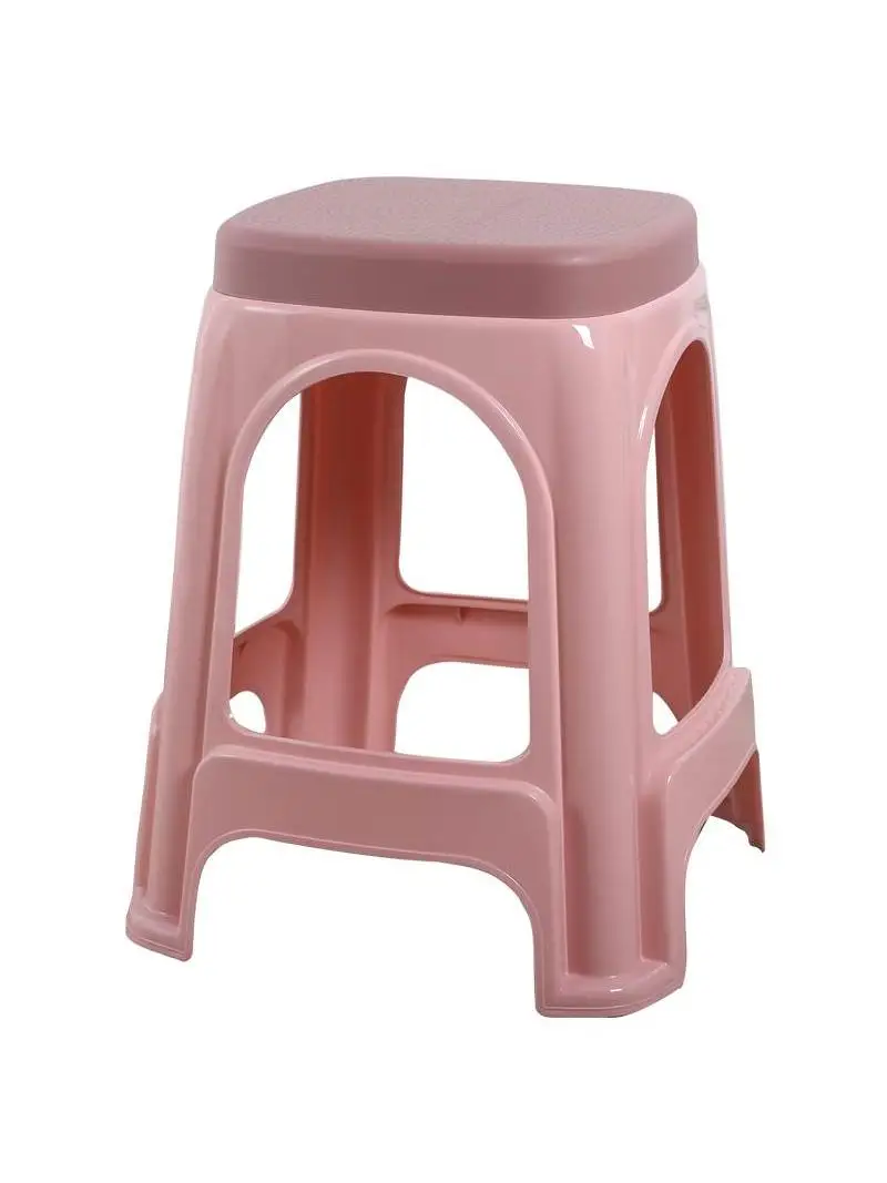 

Thickened plastic stools, rubber benches household adult living room dining table chairs, high stools, anti slip mature