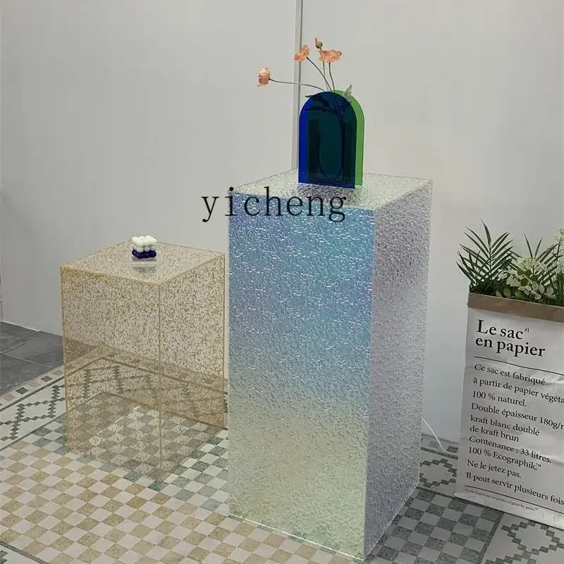 DSA  Acrylic Centerpiece Display Stand Clothing Display Rack Stone Wave Window Mannequin Stand