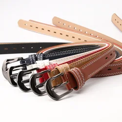 ALA Rising|M New Fashion Real Leather Women Belt Cow Leather Vintage Luxury Women Belts Men Belts