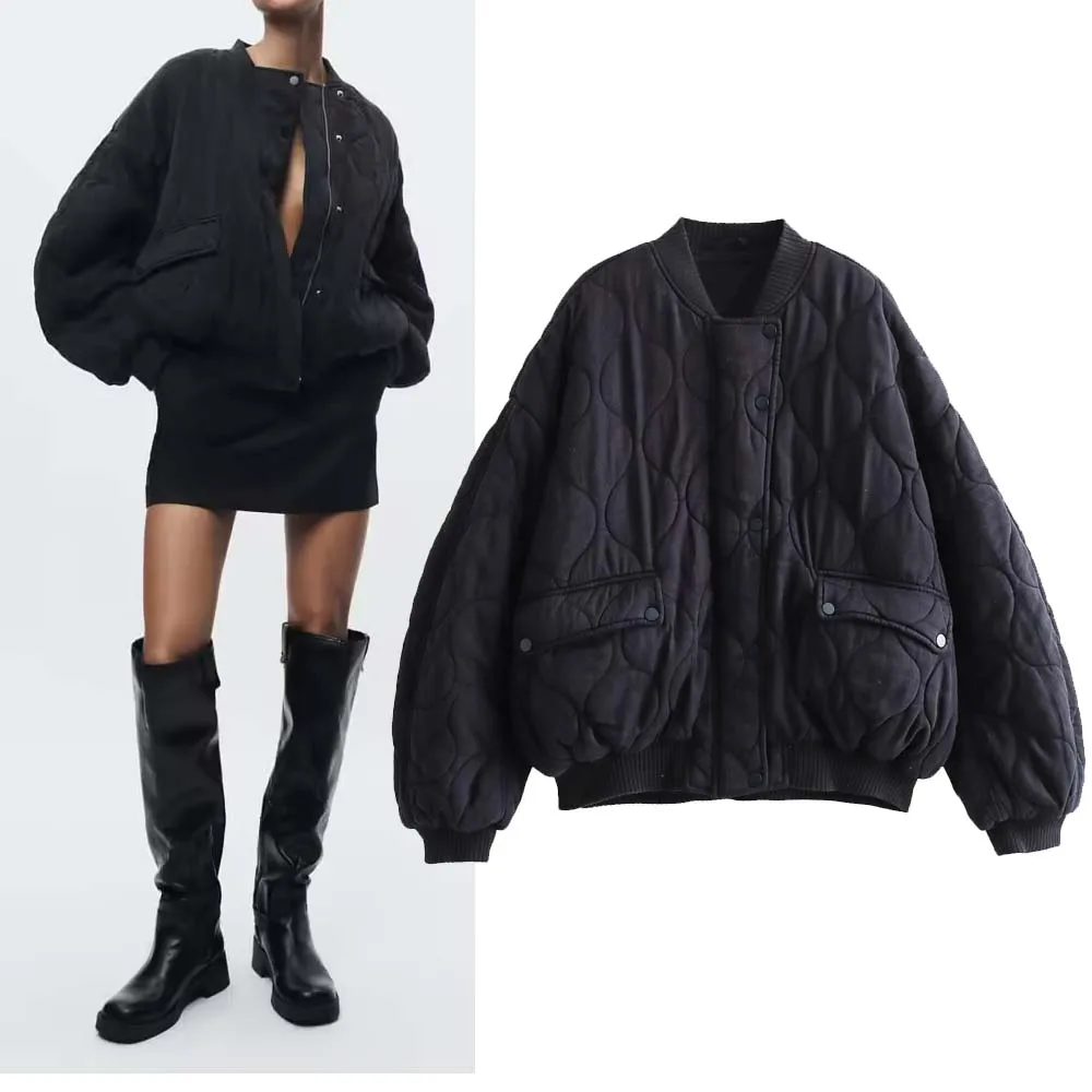 

Женская модная универсальная свободная хлопковая куртка H050 Street Sle Long Sve Regular Length, весенний сезон, повседневная одежда