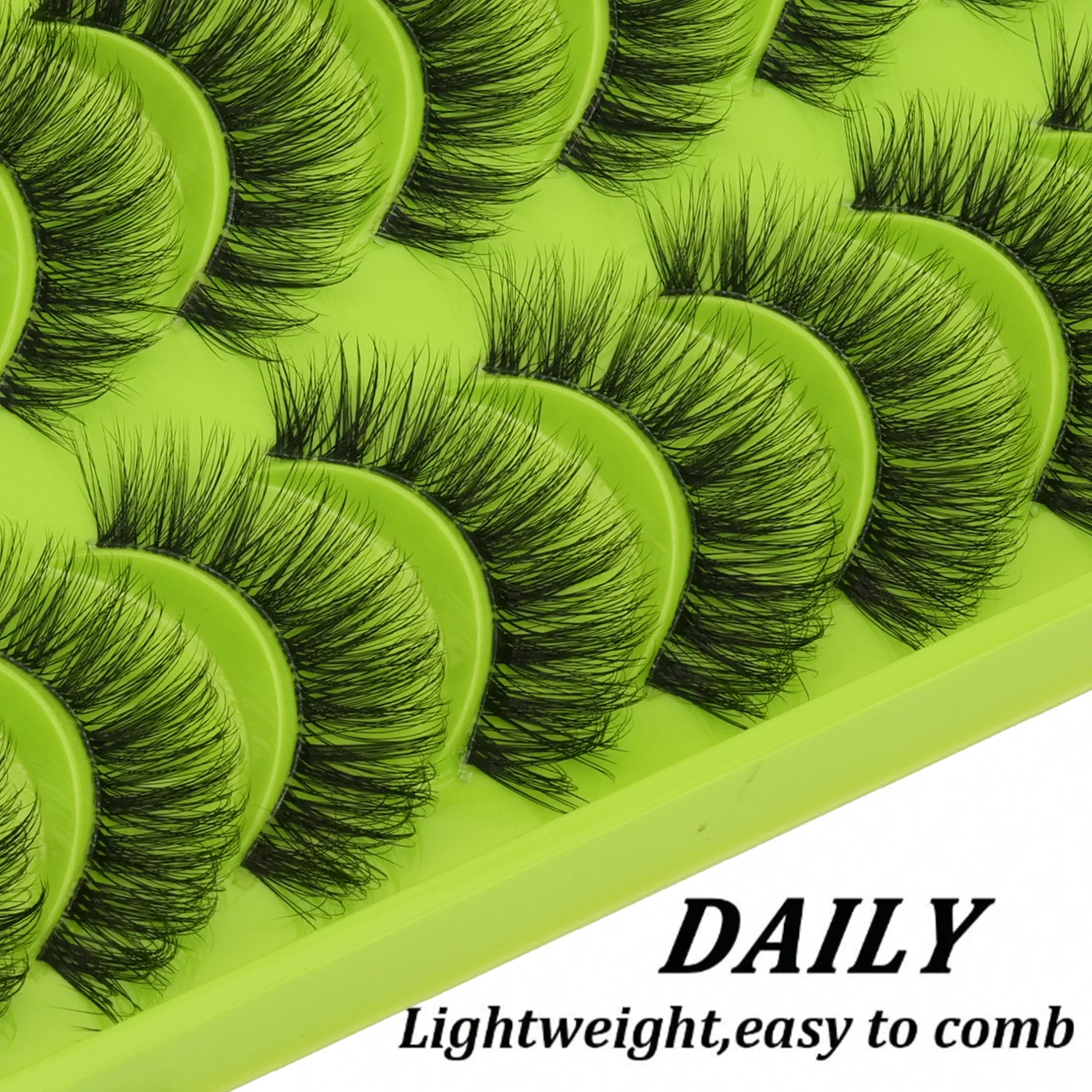 10 Pairs Fluffy Thick Strip Fa - Beauty Makeup Women recension och pris