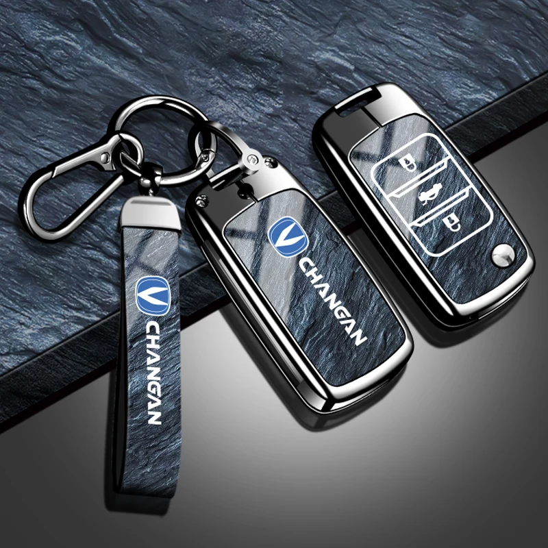 Suitable for Changan CS15 Eado Raeton CS35 Plus CS55 CS75 J35 CS95 CS85 CS1 CV1 car key set zinc alloy car key protection shell 6