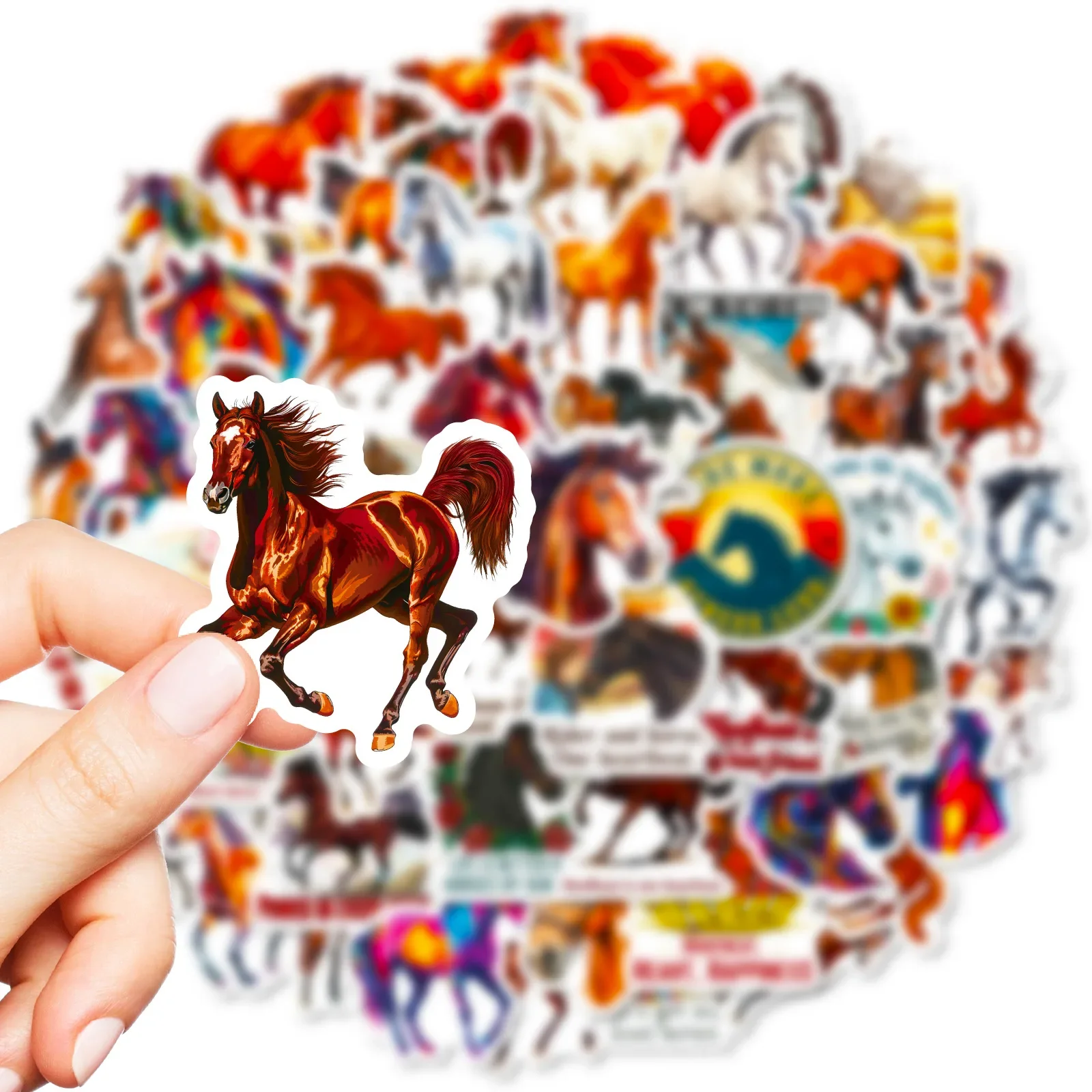 10/56 قطعة البرية ستيد موضوع الكتابة على الجدران ملصقات لطيف الحيوانات الكرتون ملصق مائي DIY بها بنفسك الأمتعة الهاتف كأس الغيتار سكيت الشارات مقاوم للماء