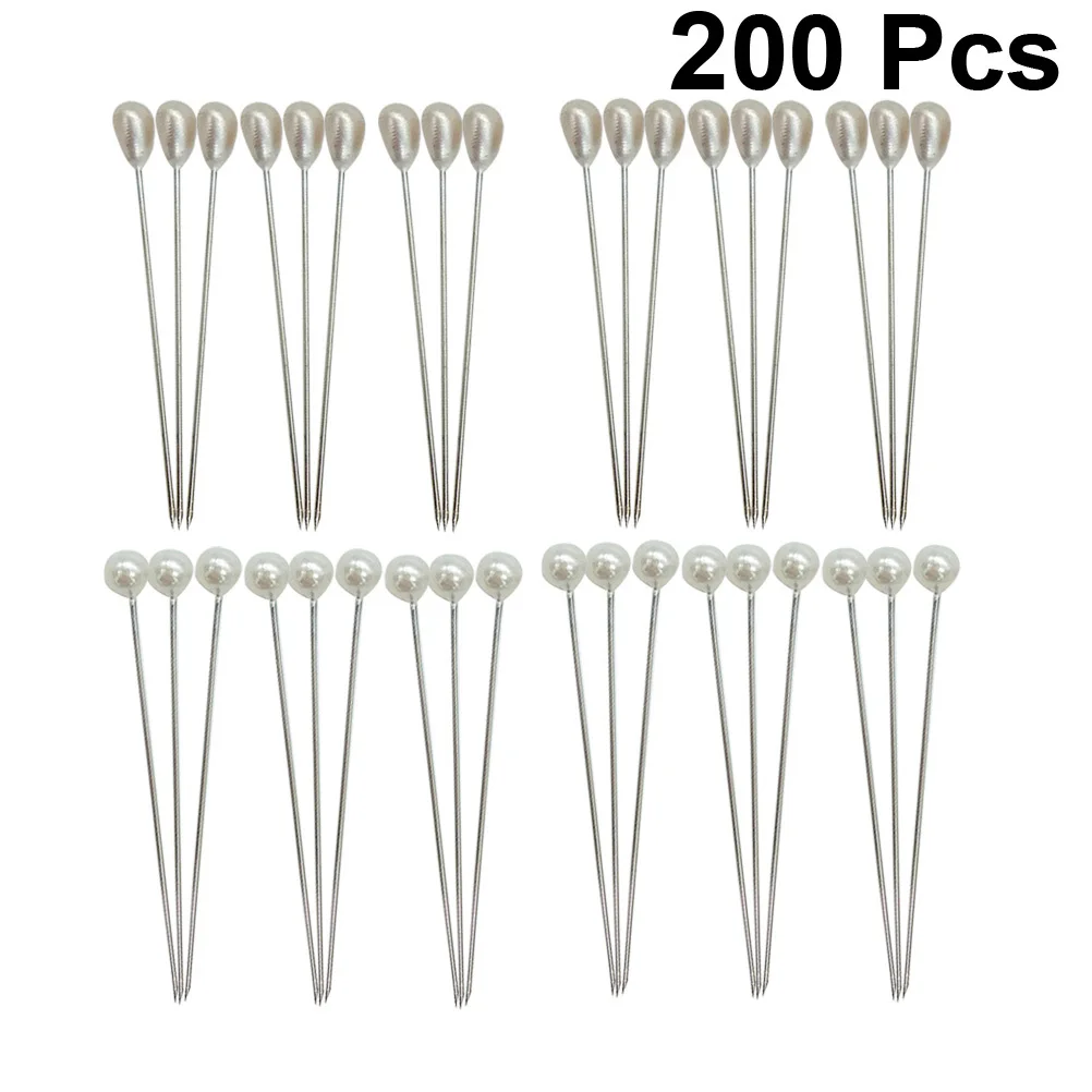 200 قطعة دبابيس باقة الزفاف 6X54 مللي متر 6X65 مللي متر الصدار الزهور ل ثقب الزفاف ديكور الحرفية الخياطة