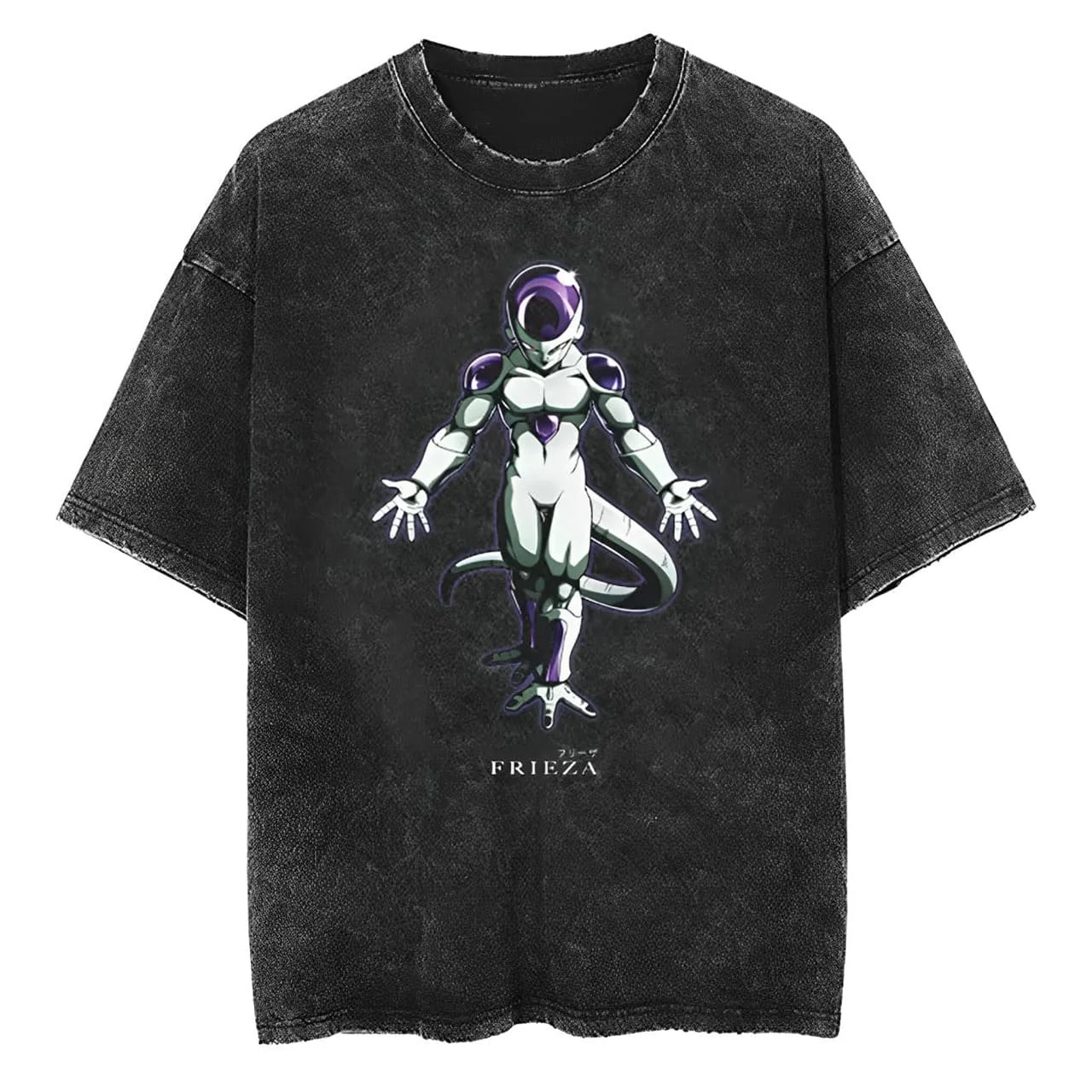 Frieza Final Form T Shirt Dragon Ball Z Anime Men Vintage Acid Wash Oversized Cotton Streetwear Emperor Graphic Tees 2026