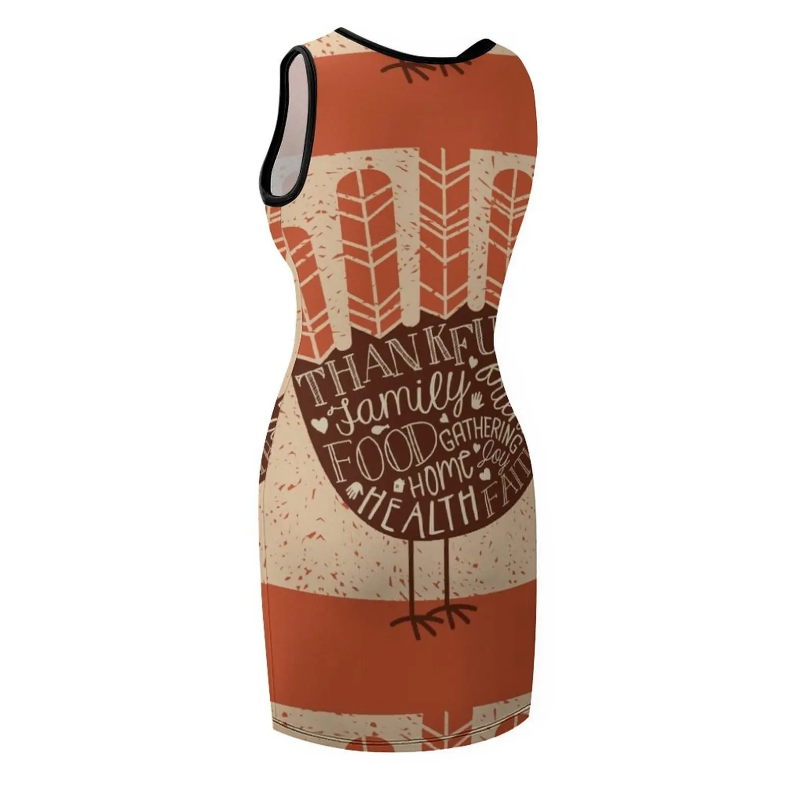 funny thanksgiving turkey t shirt Sleeveless Sundress summer dress woman 2025 dress women summer 2025 dress korean style