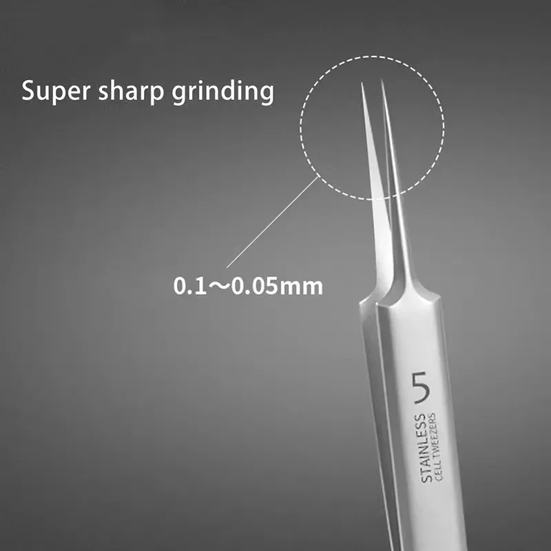 Pince à acné en acier inoxydable, pince à cellules, aiguille pour points noirs, aiguille professionnelle pour points noirs, outil de maquillage de beauté, costume