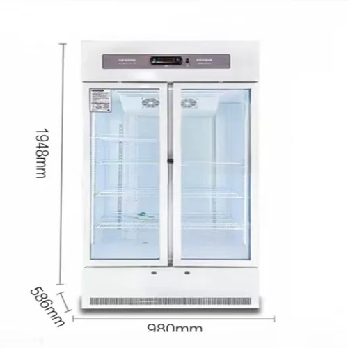 Refrigerador Médico Vertical Con Puerta De Vidrio, Apto Para