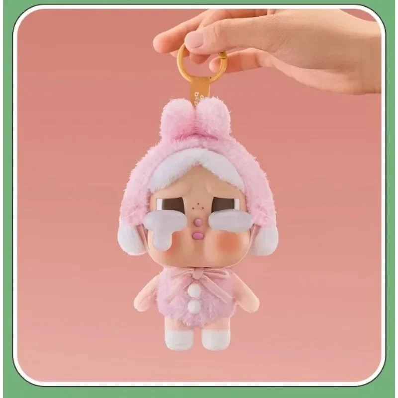 POPMART CRYBABY Tearfactory سلسلة أفخم صندوق أعمى تمثال قلادة مع وجه من الفينيل دمية لطيفة تحصيل عيد الميلاد ألعاب متململة