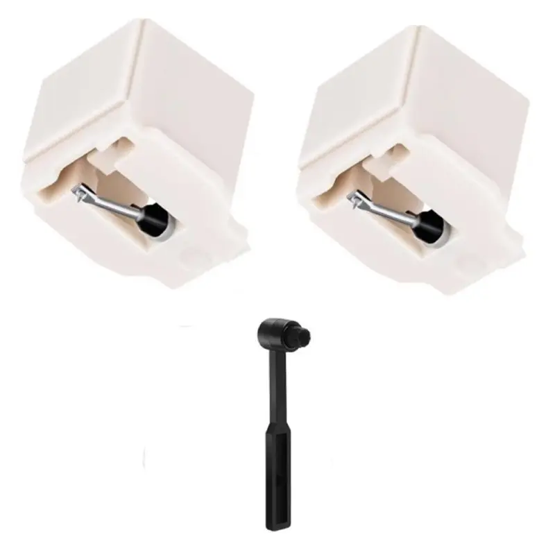 

ABKQ-Динамическая магнитная головка, сменный стилус AT3600L, 2 шт., для Audio-Technica AT91 ATN2001 ATN3600, проигрыватель проигрывателей + щетка