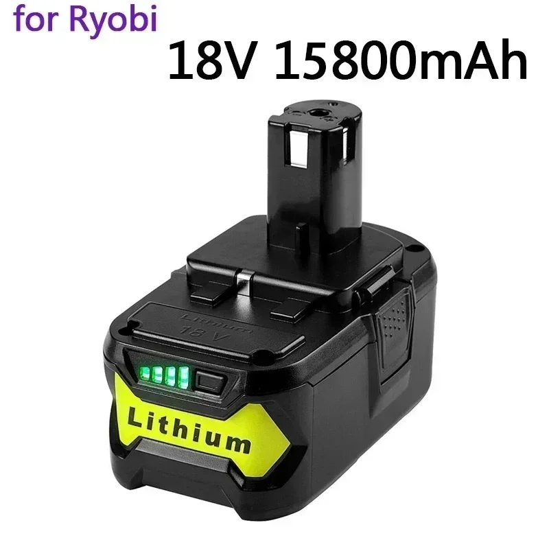 18V battery 15800mAh Li-On rechargeable For Ryobi Hot P108 RB18L40 Rechargeable Battery Pack Power Tool Battery Ryobi ONE