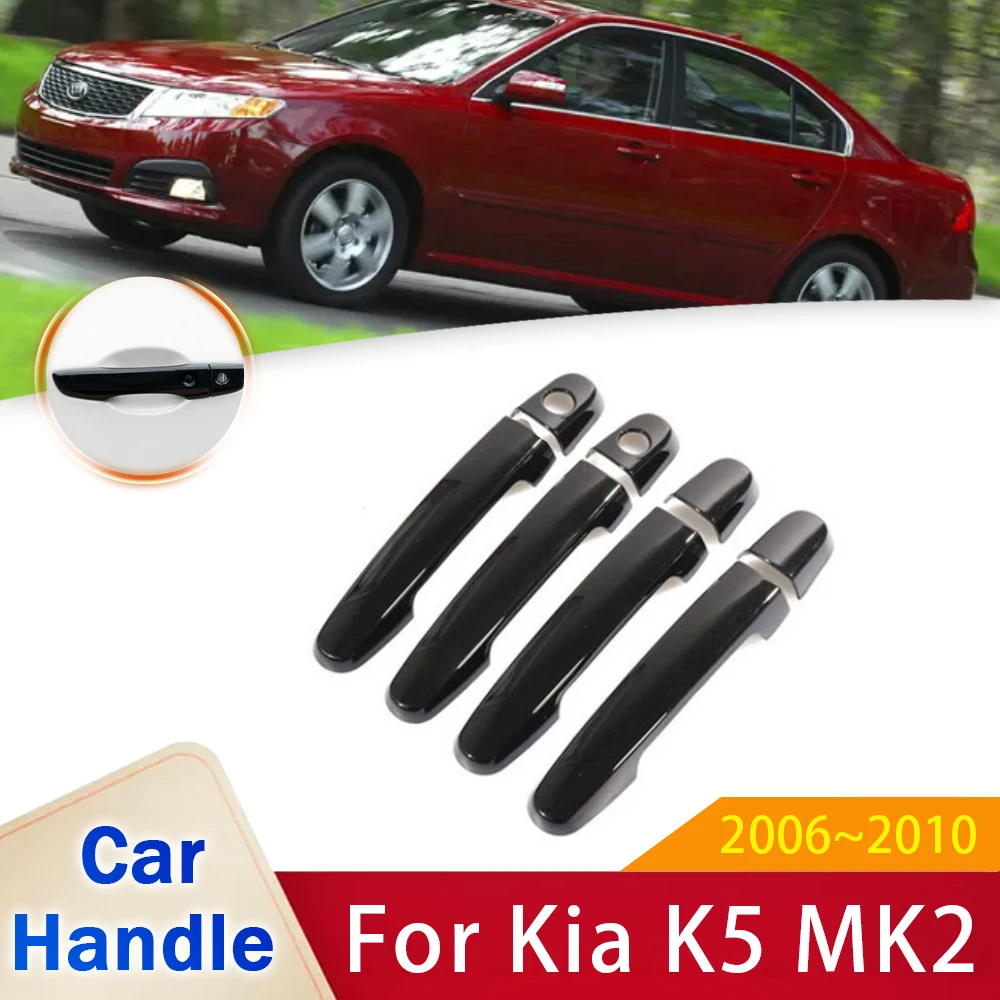 For Kia K5 Optima Magentis Lotze MK2 MG 2006 2007 2008 2009 2010 Door Handle Cover Car Accessories Styling Cap Trim Stickers