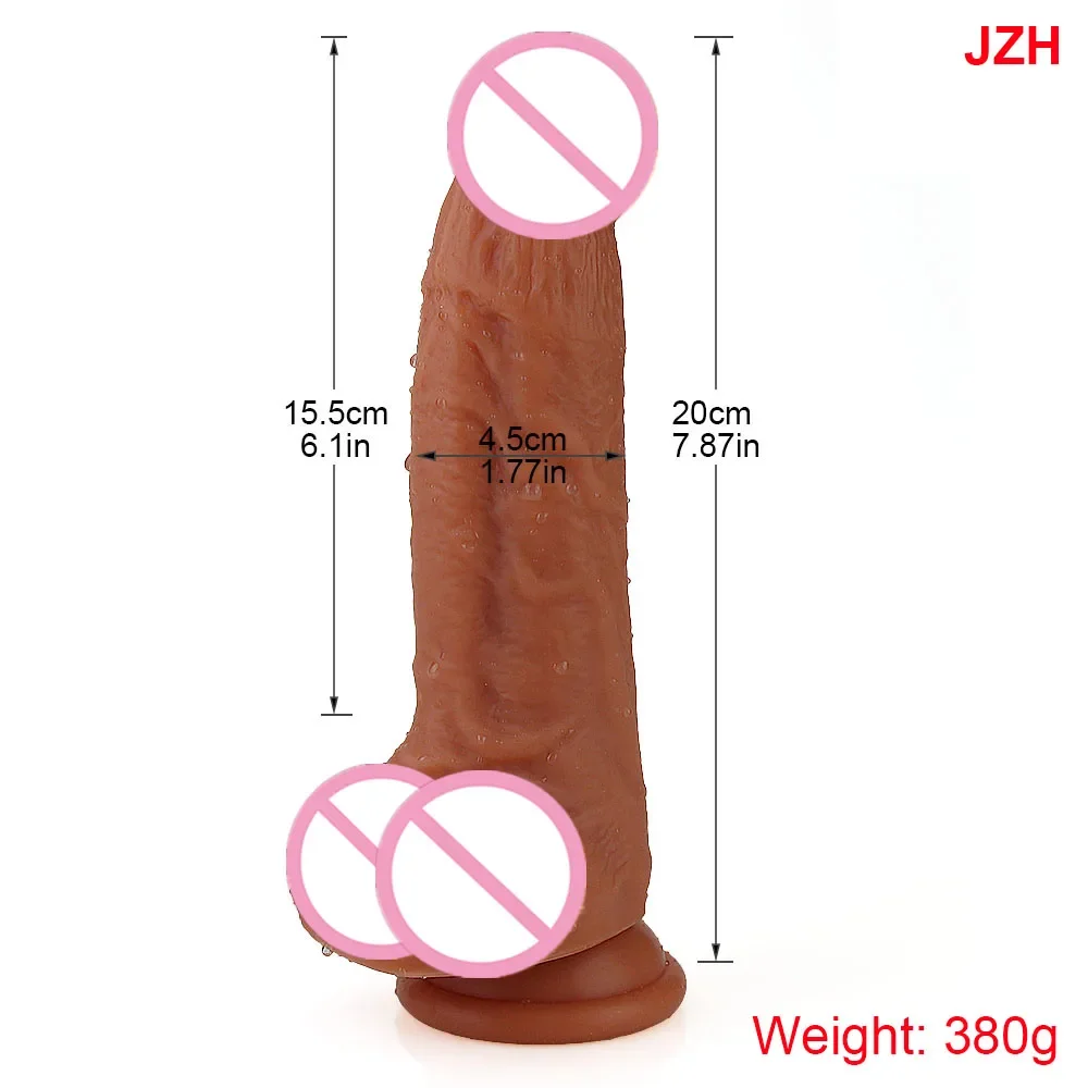 Super Realistic Dildo Soft Liquid Silicone Quality Dick Anal Big Penis With Sucker Sex Toys For Women Strapon G-Spot Stimulation